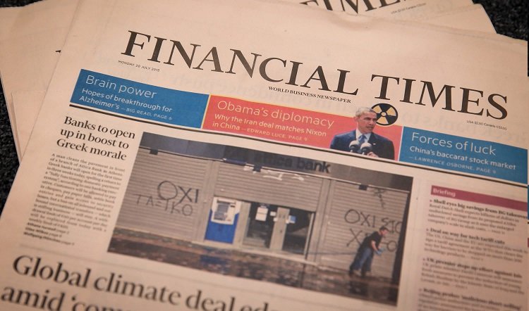 The best financial news database for investors and business owners 1 FT front page