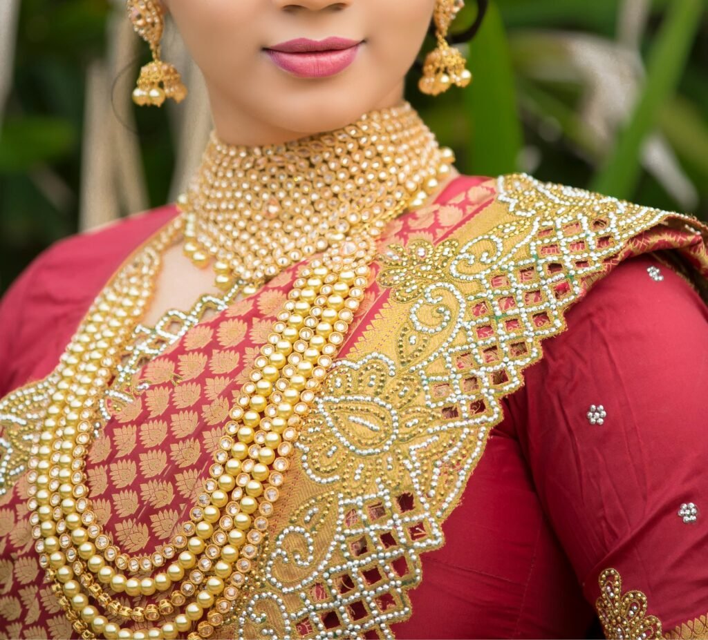 Gold jewelry demand declined over 50% in the last 5 years 1 Indian woman wearing gold jewelry