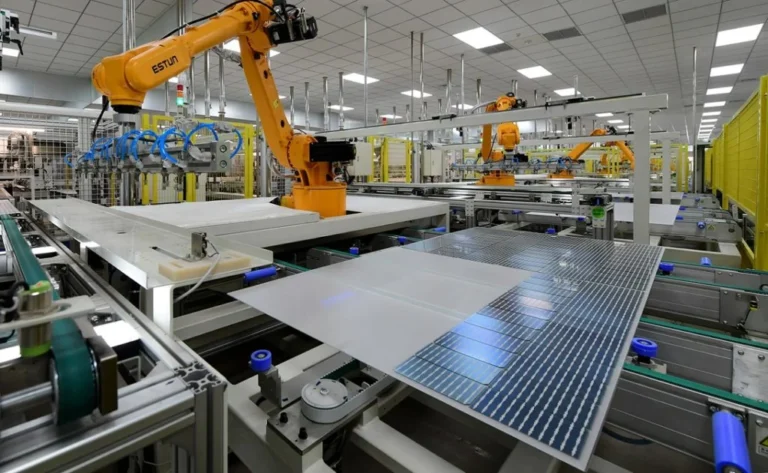 solar panel production