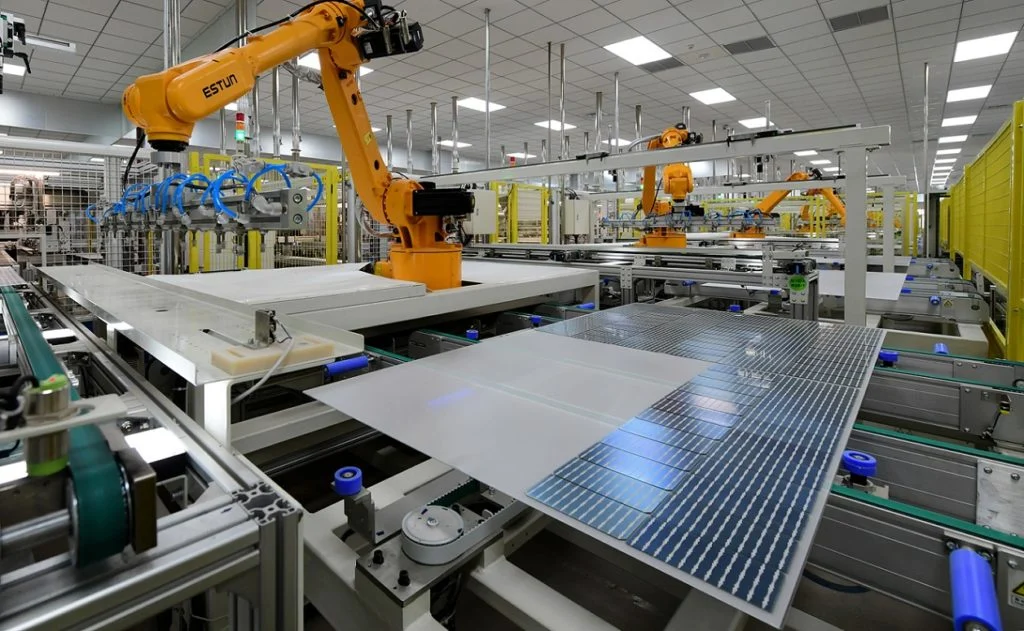 solar panel production
